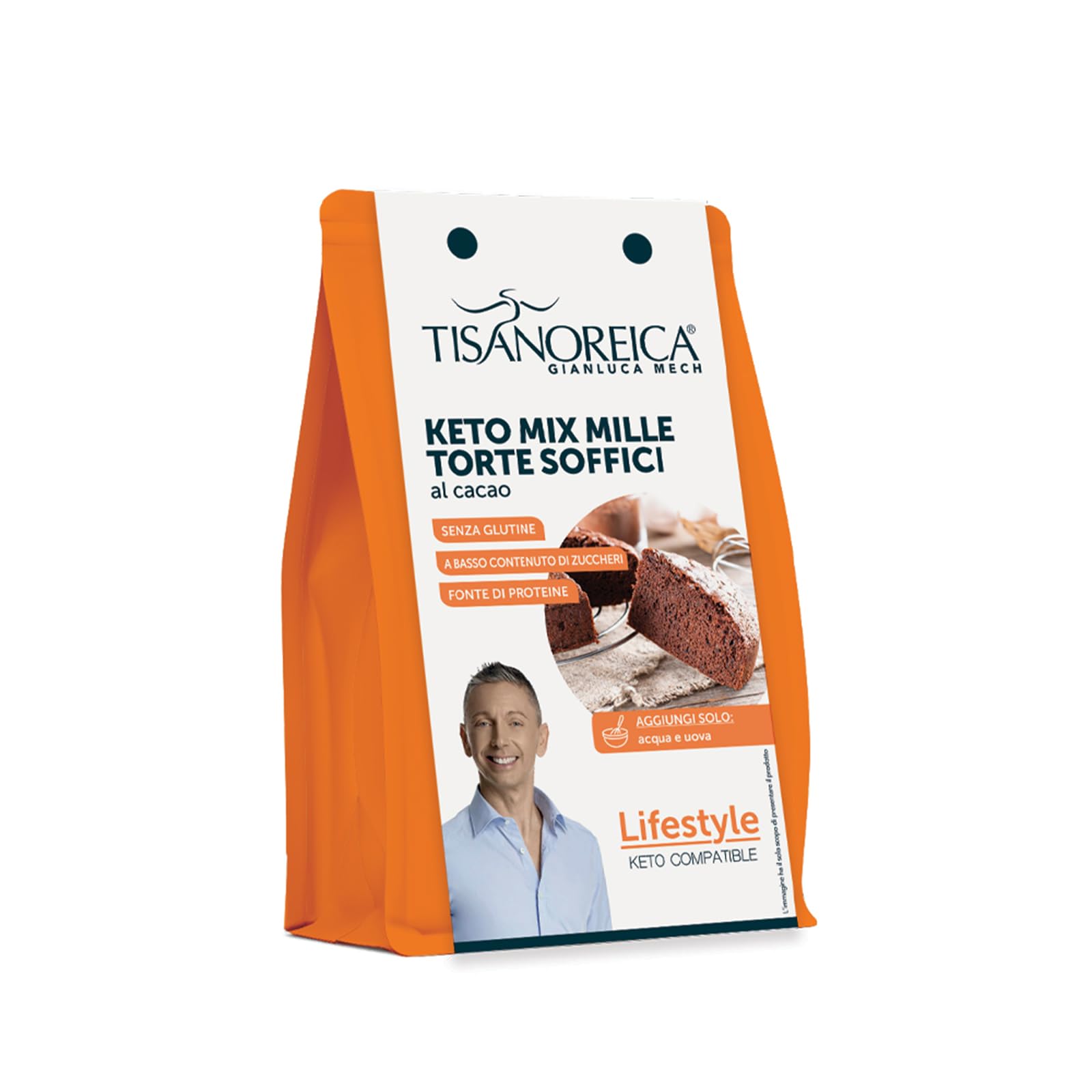Gianluca Mech Tisanoreica Ketomix Torta Cacao 400g Senza Glutine