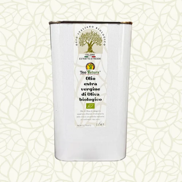 Teo Natura Olive Oil Olio EVO Bio 1 Litro Latta