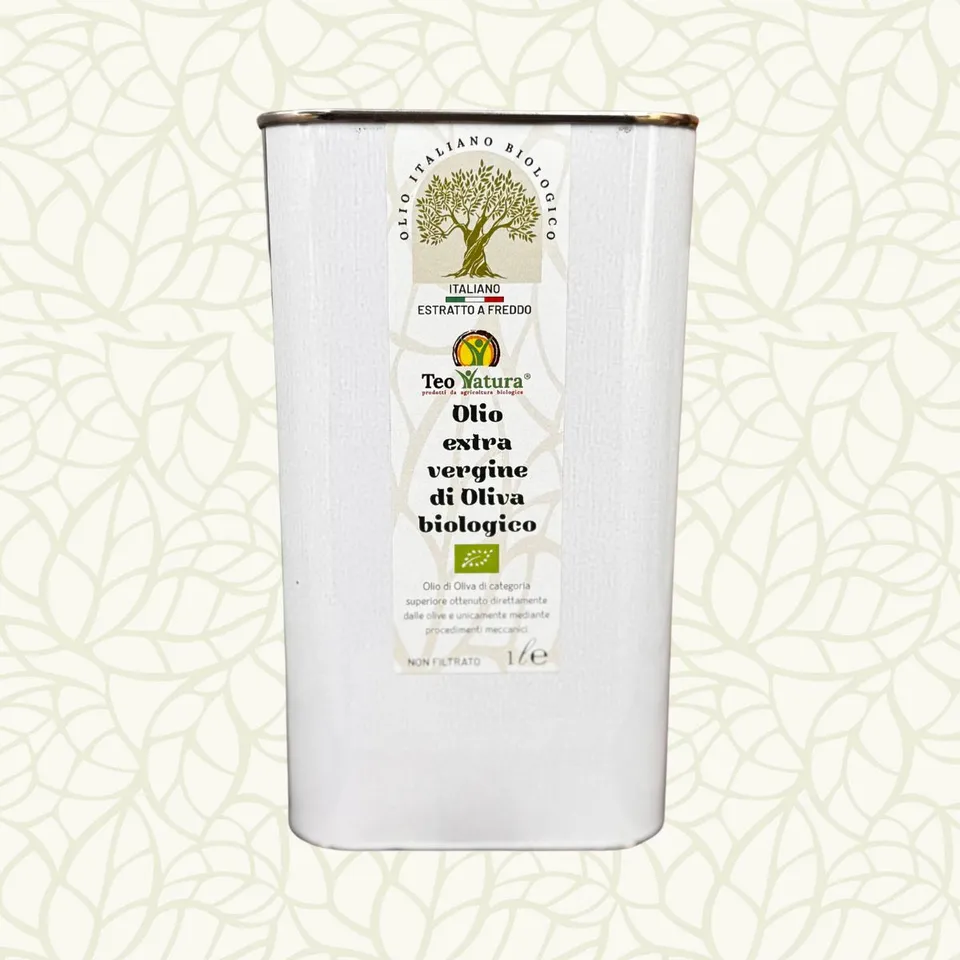 Teo Natura Olive Oil Olio EVO Bio 1 Litro Latta
