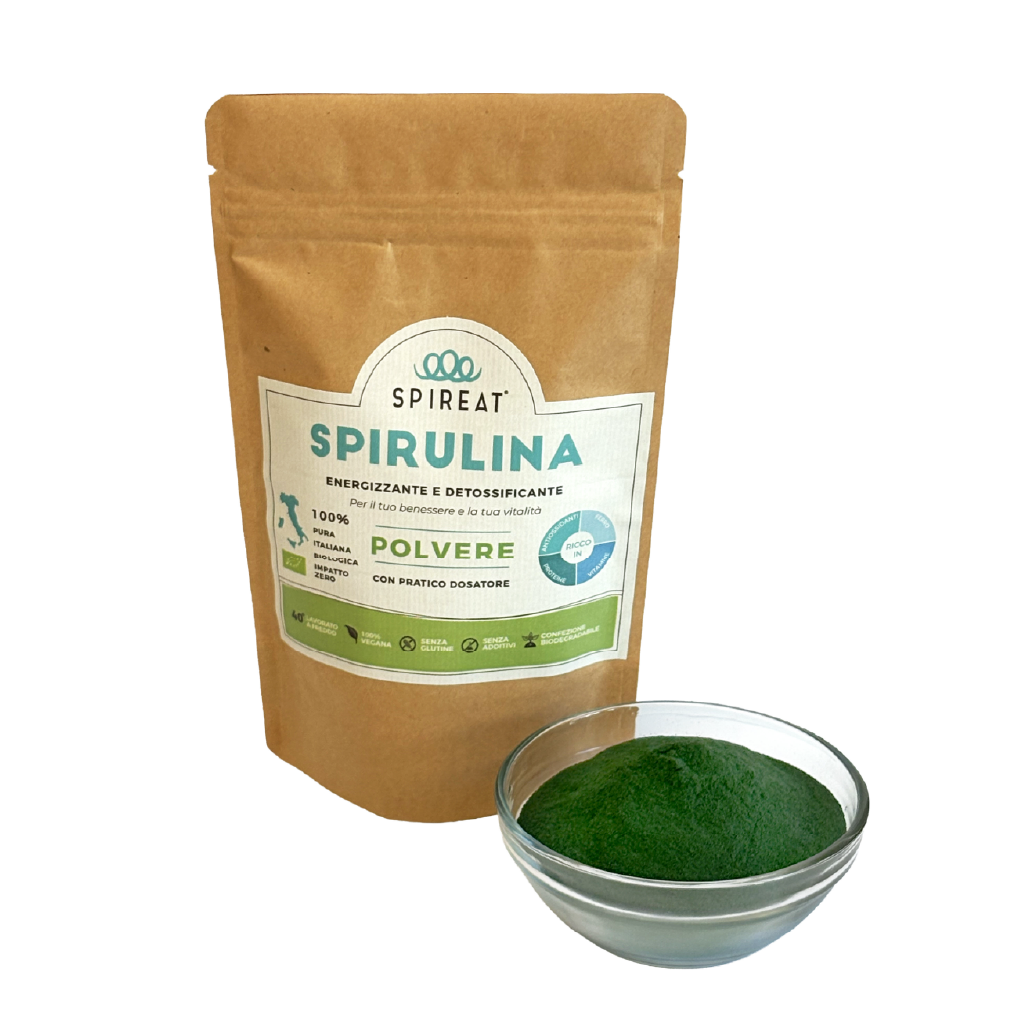 Spireat Spirulina Italiana Biologica Pura polvere bio 50 g energia