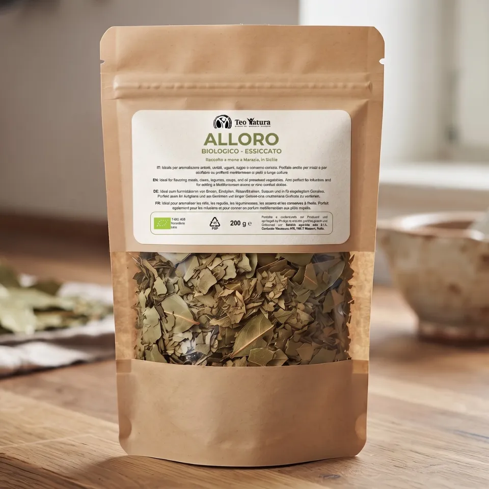 Teo Natura Alloro Foglie Essiccate Bio 200 g per brodi