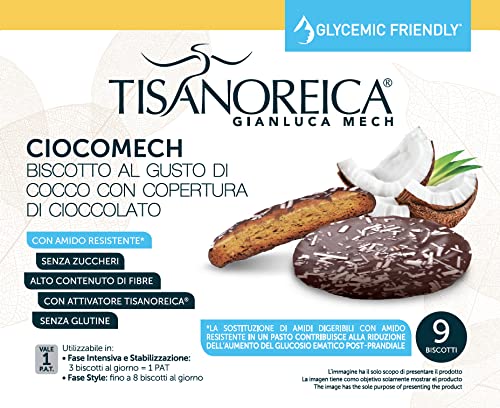 Gianluca Mech Tisanoreica Ciocomech Biscotti Cocco 117g senza glutine