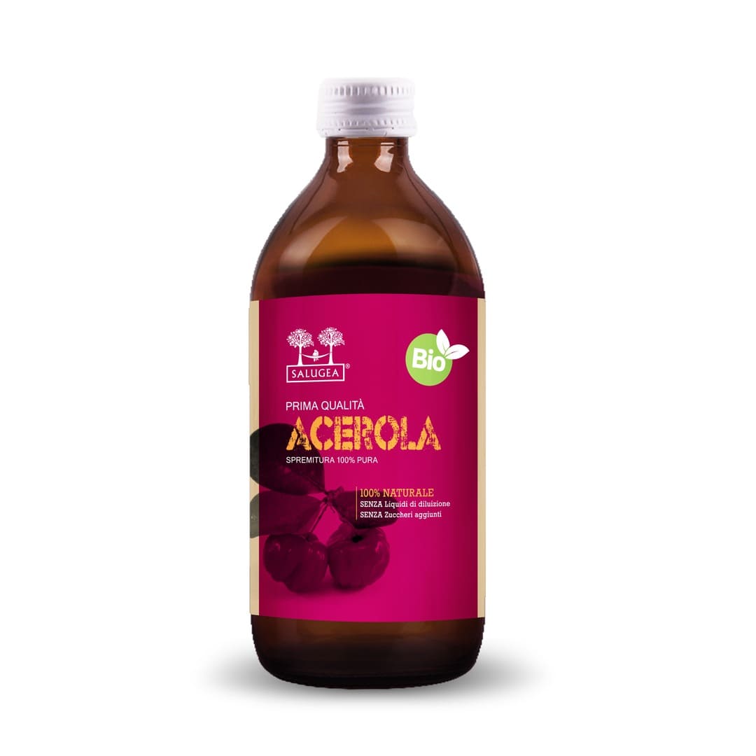 Salugea Succhi Acerola Bio succo 1 flacone vitamina C naturale