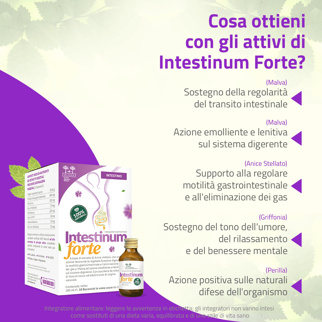 Salugea Intestinum Forte Integratore Intestino 1 confezione motilità