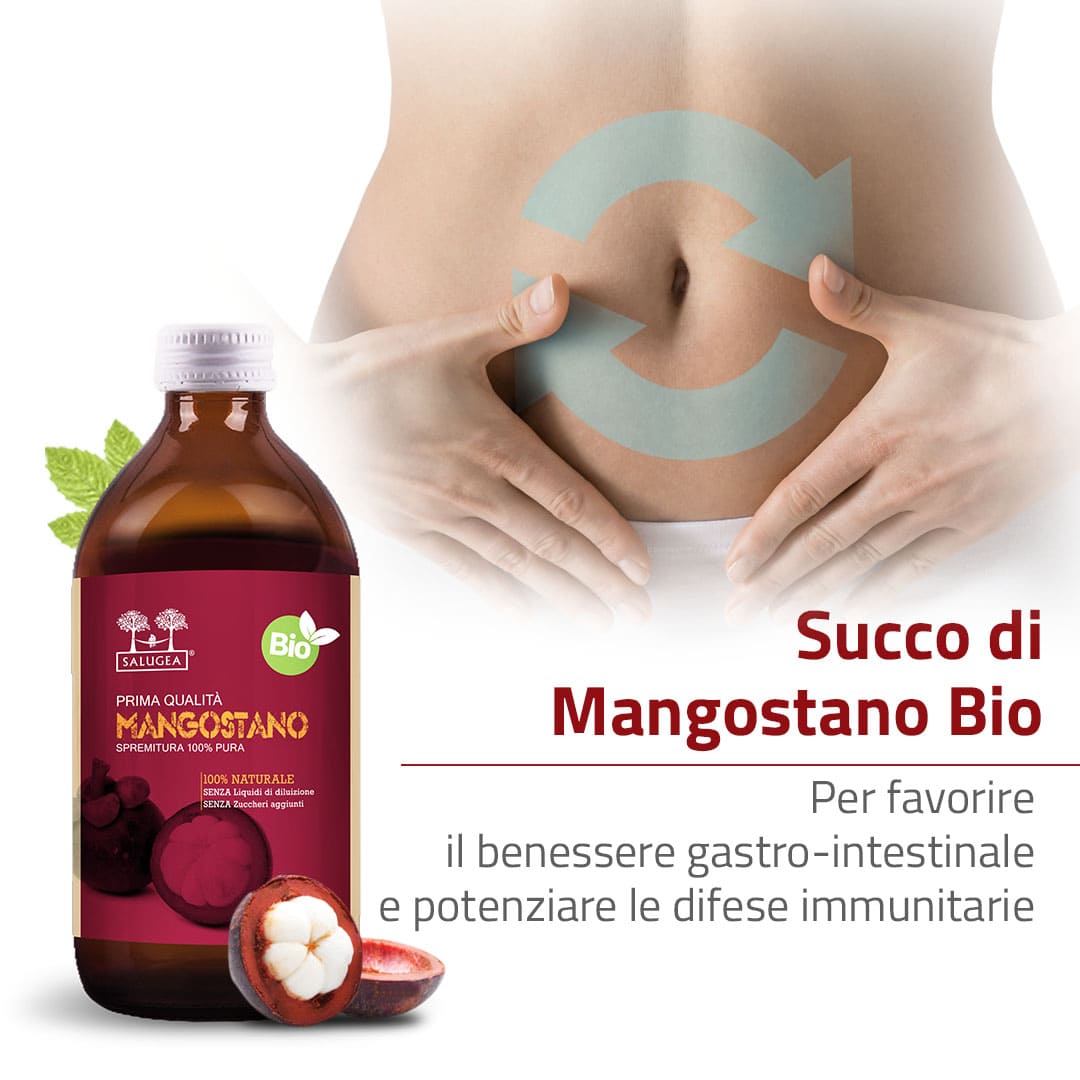 Salugea Succo di Mangostano Bio succo 1 flacone antiossidante