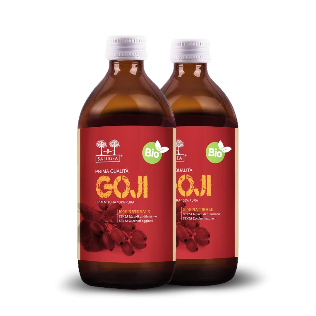 Salugea Succo di Goji Bio Succo 1 Flacone Antiossidante