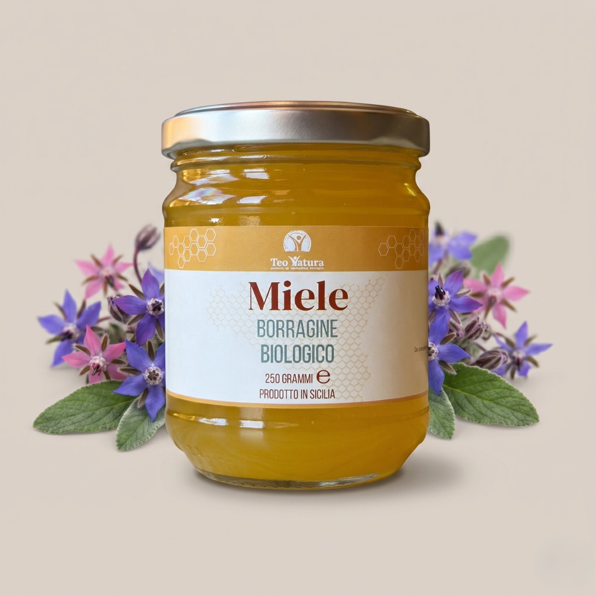 Teo Natura Miele di Borragine Bio Siciliano delicato
