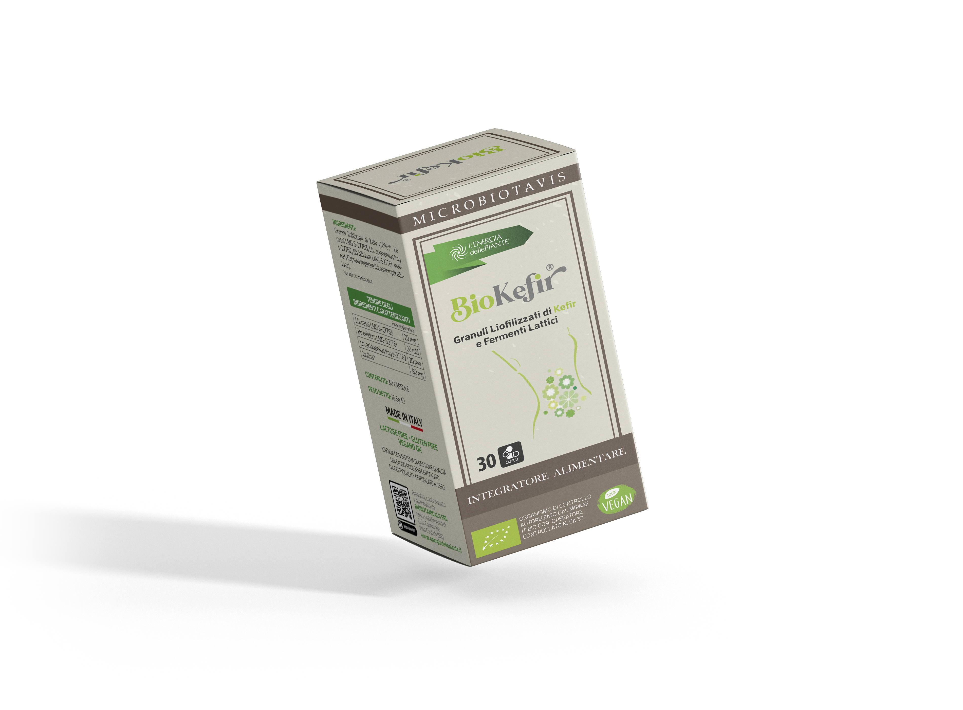 L'energia delle piante BioKefir Capsule flora intestinale 30 capsule