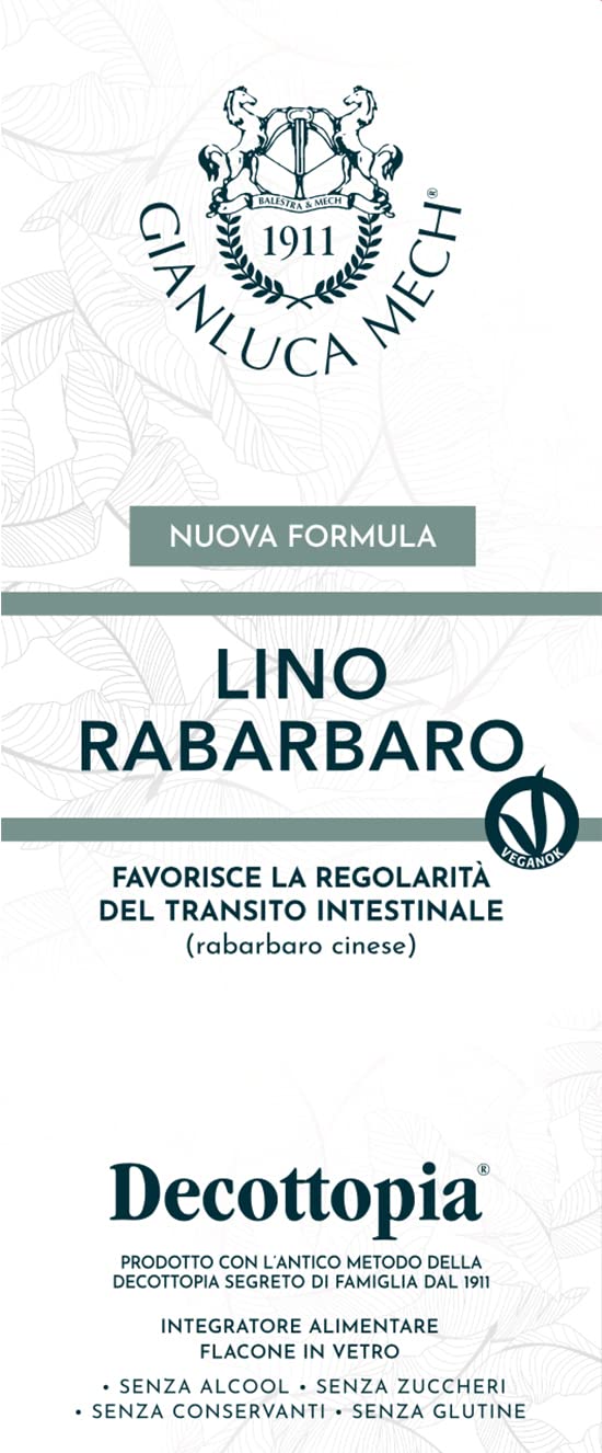 Gianluca Mech Decottopia Lino Rabarbaro sciroppo 500 ml