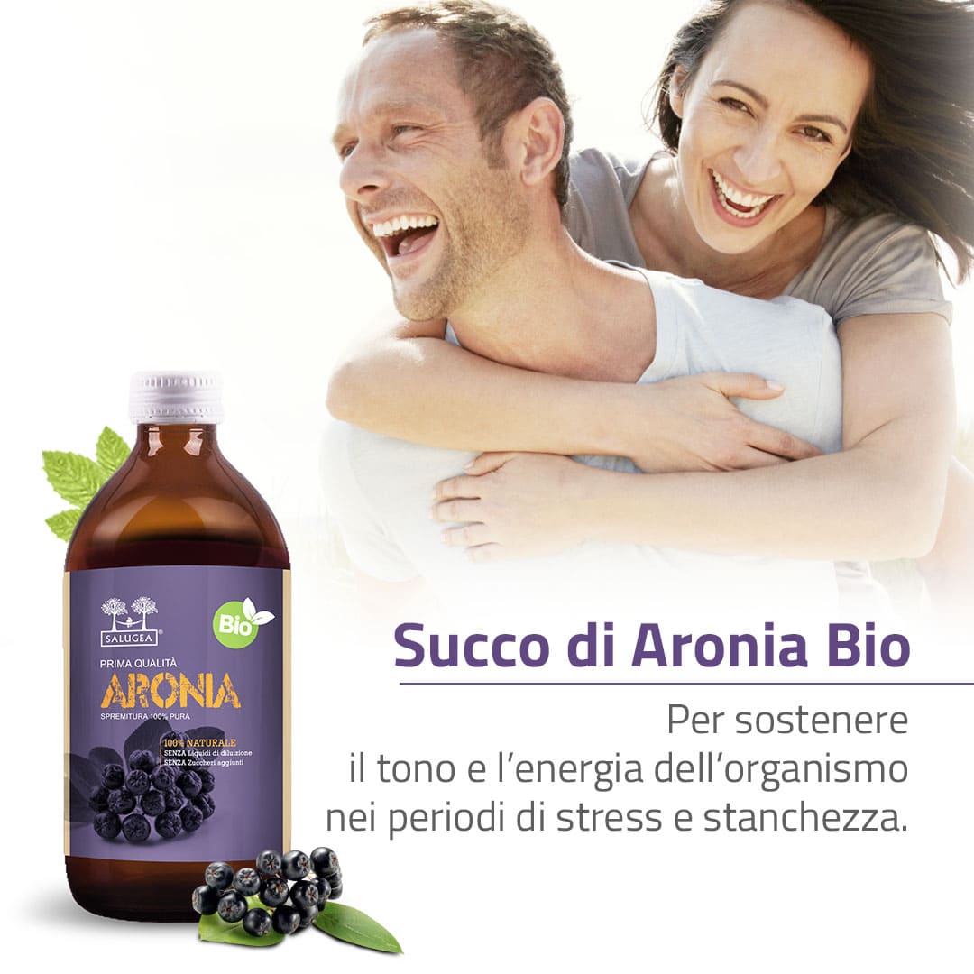 Salugea Succo di Aronia Bio succo antiossidante 1 flacone