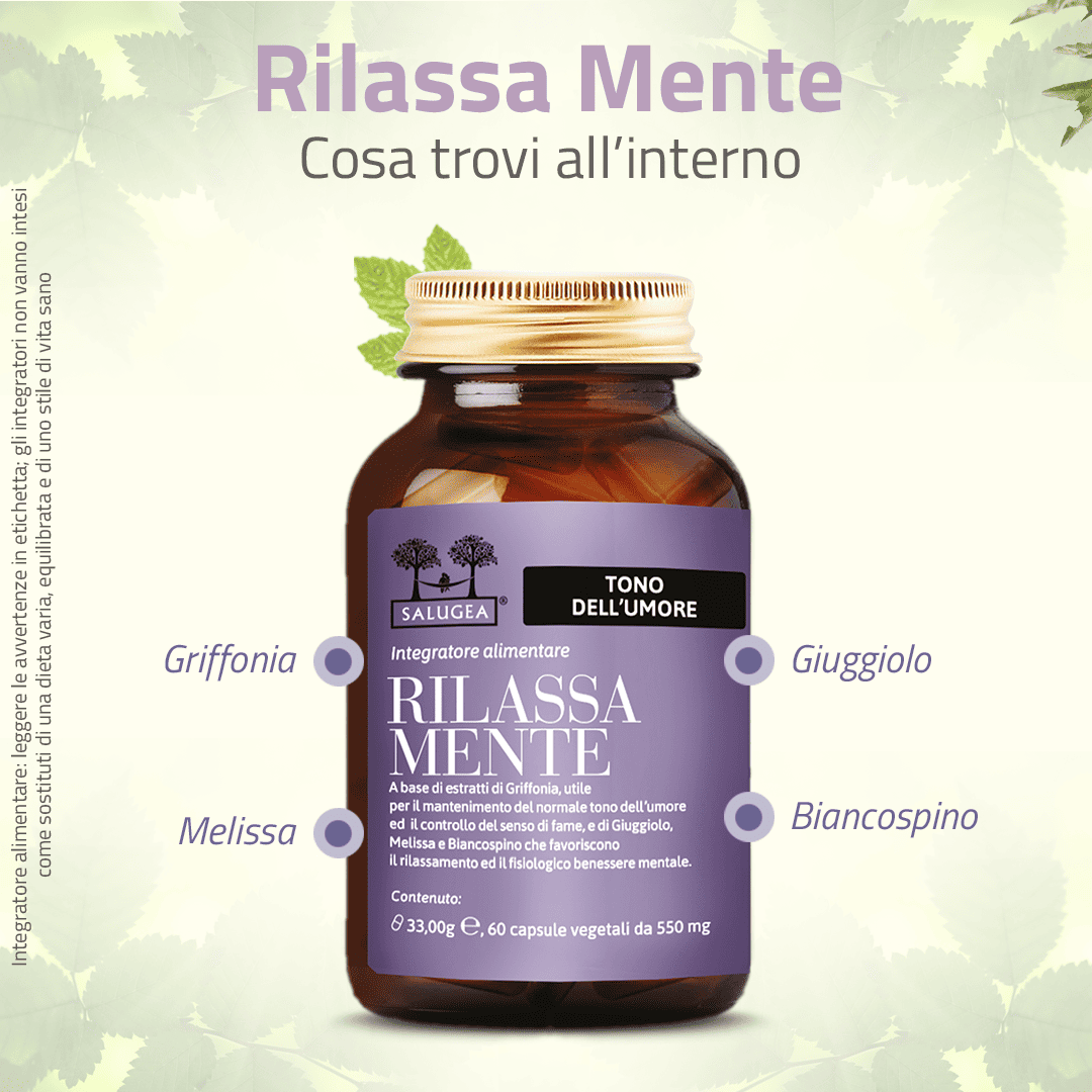 Salugea Rilassa Mente integratore stress 1 confezione calma