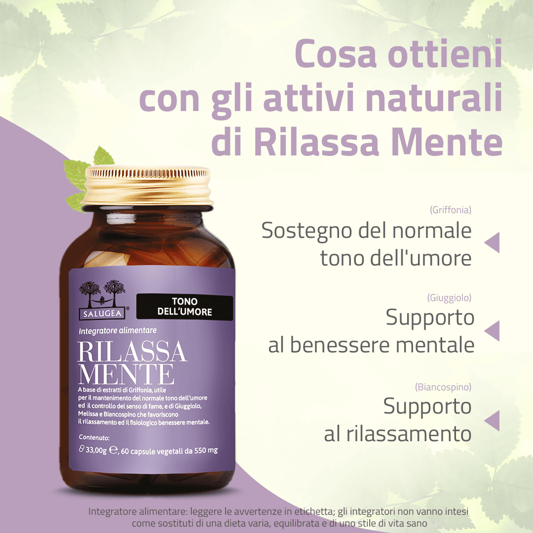Salugea Rilassa Mente integratore stress 1 confezione calma
