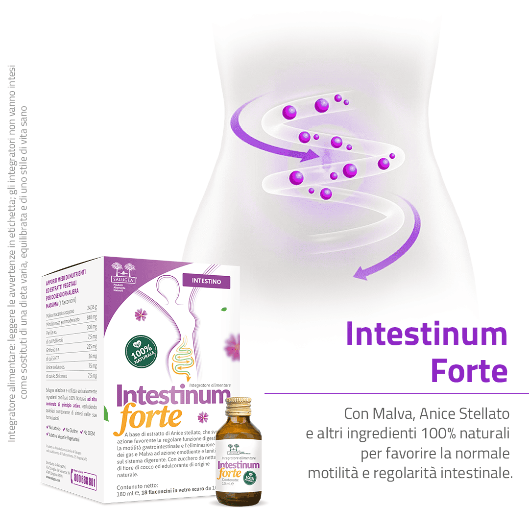 Salugea Intestinum Forte Integratore Intestino 1 confezione motilità