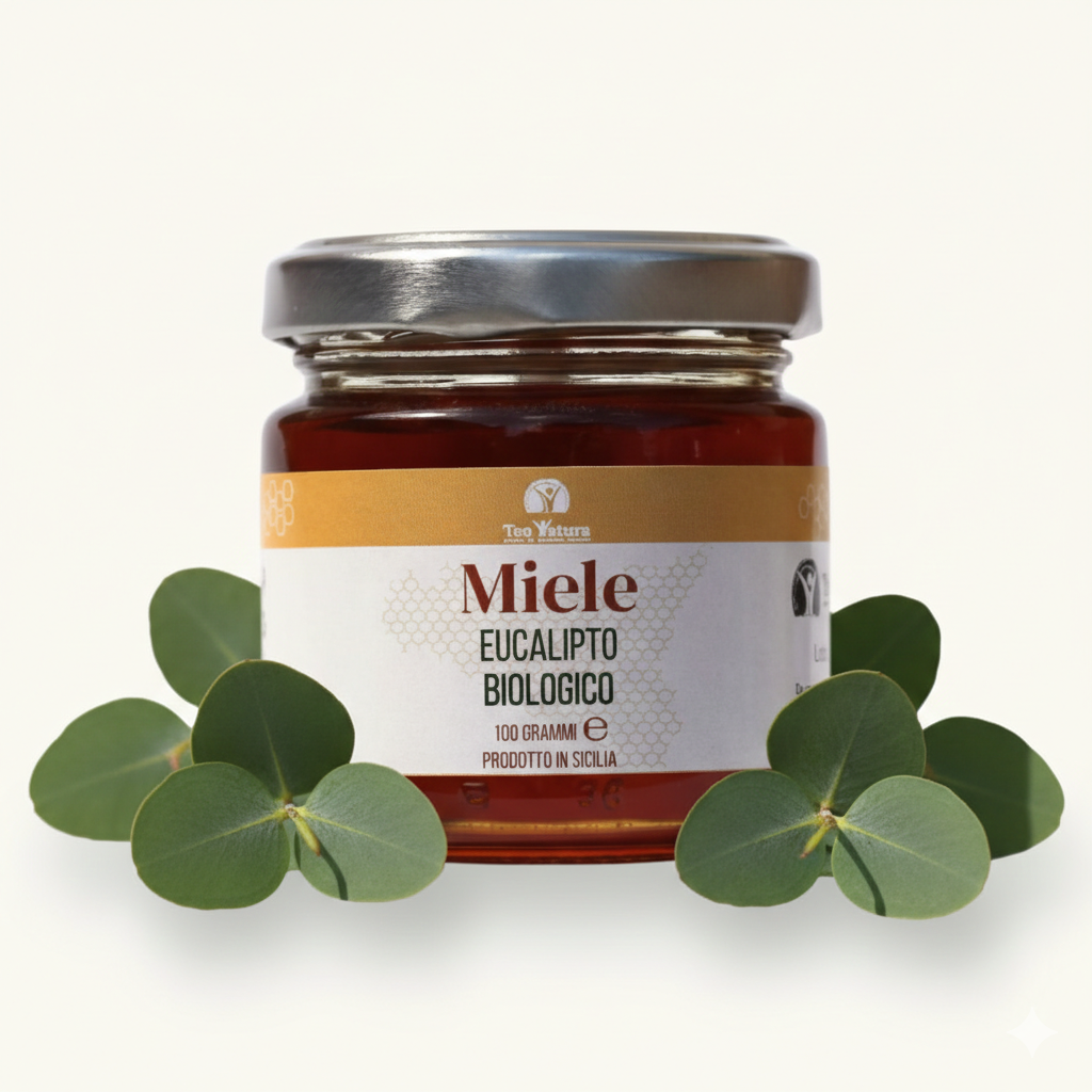 Teo Natura Miele Biologico Eucalipto 250g siciliano balsamico