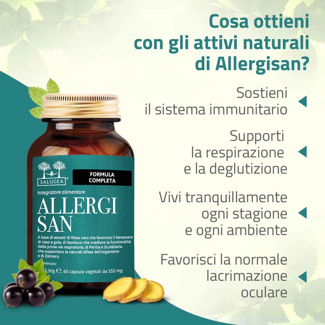 Salugea Allergi-Stop Intensivo integratore allergia 3 mesi omega 3