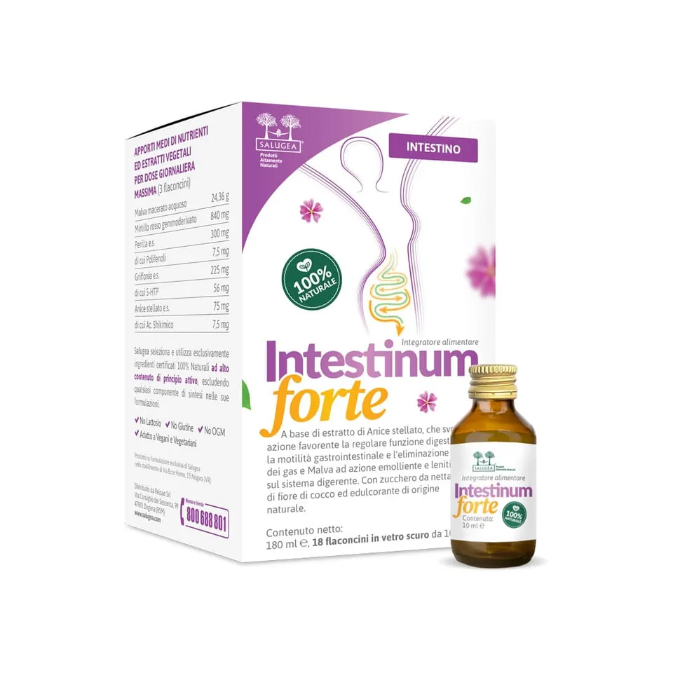 Salugea Intestinum Forte Integratore Intestino 1 confezione motilità