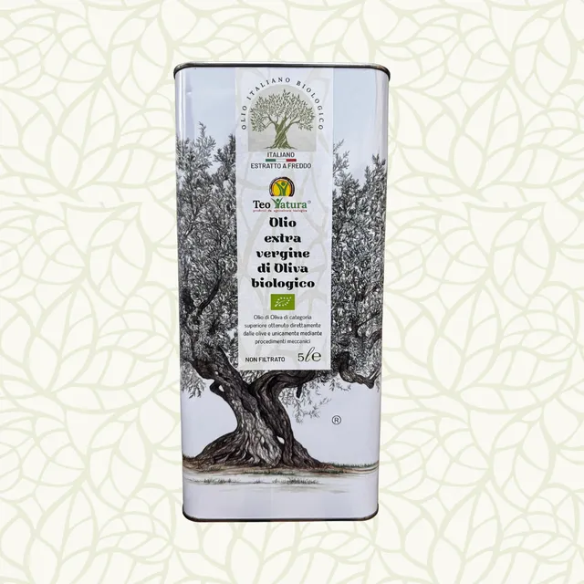 Teo Natura Olive Oil Olio EVO Bio 5 Litri Latta Sicilia