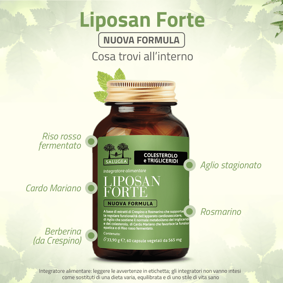 Salugea Liposan Forte Nuova Formula integratore colesterolo 1 confezione