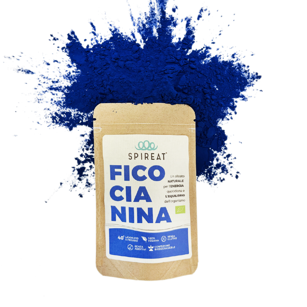 Spireat Ficocianina polvere blu estratto spirulina 20 g antiossidante