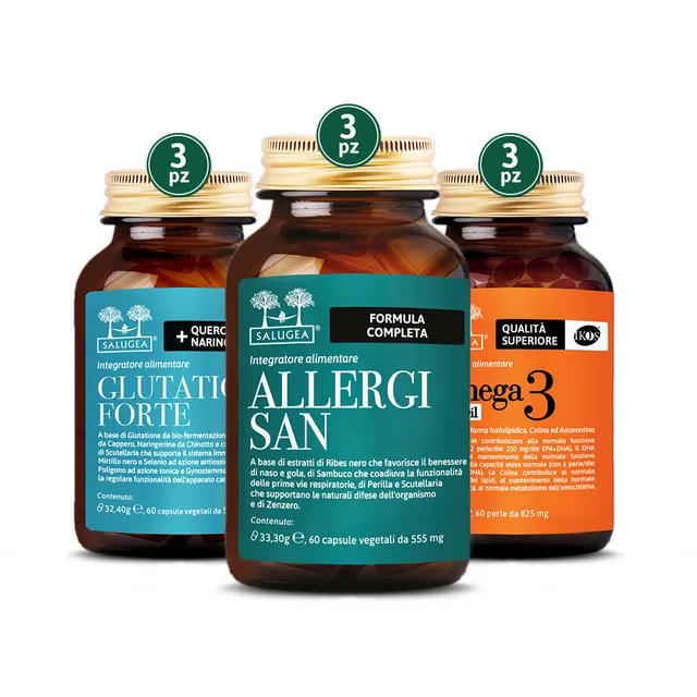 Salugea Allergi-Stop Intensivo integratore allergia 3 mesi omega 3