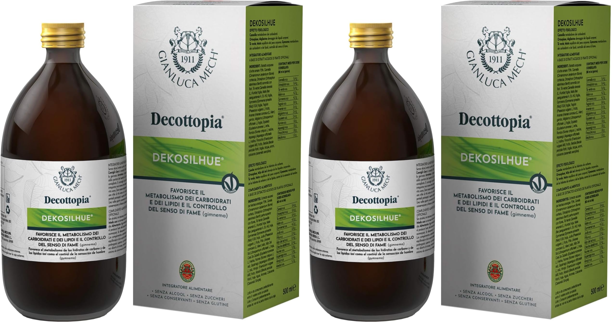 Gianluca Mech Decottopia Dekosilhue integratore cannella 500 ml