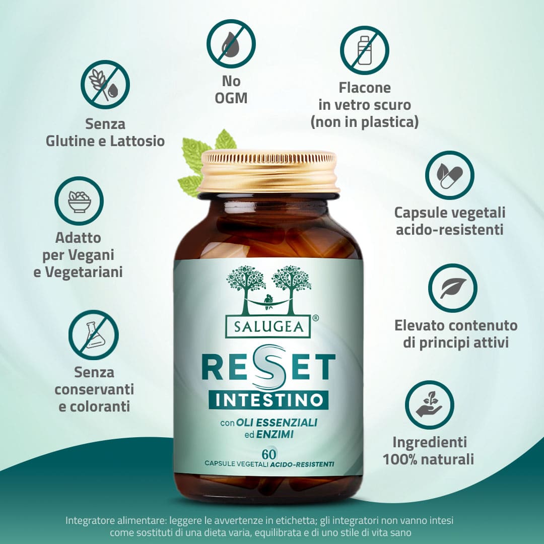 Salugea Reset Intestino integratore detox 1 confezione