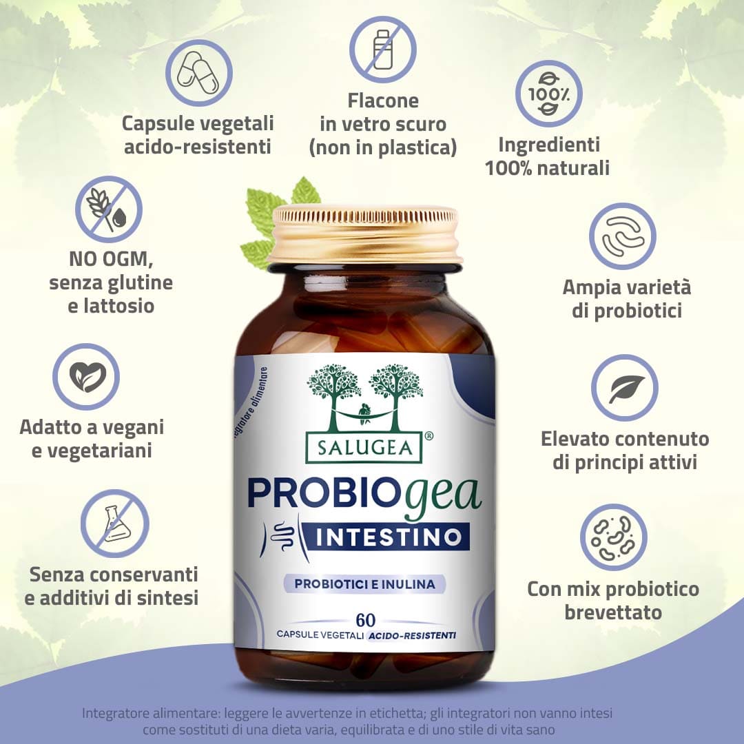 Salugea ProbioGea Intestino Probiotici 1 confezione flora intestinale