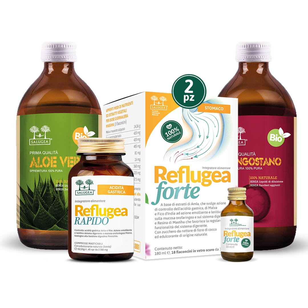 Salugea Percorso Stomaco Felice kit acidità 1 mese