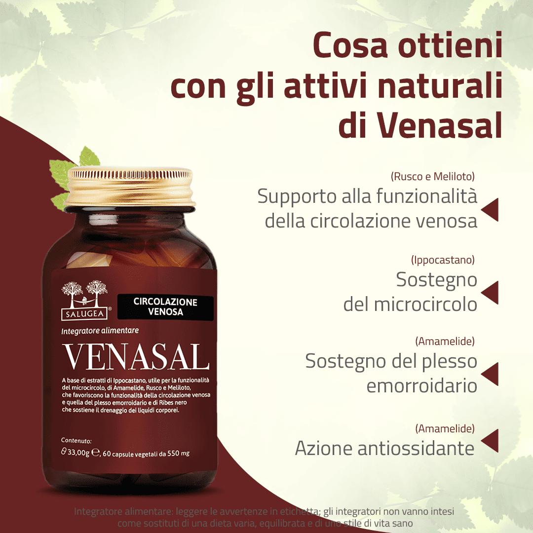 Salugea Venasal integratore vene 1 confezione circolazione