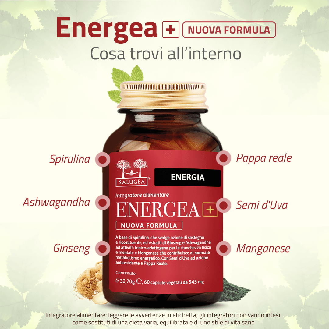 Salugea Energia e stanchezza Energea+ Nuova Formula 1 confezione