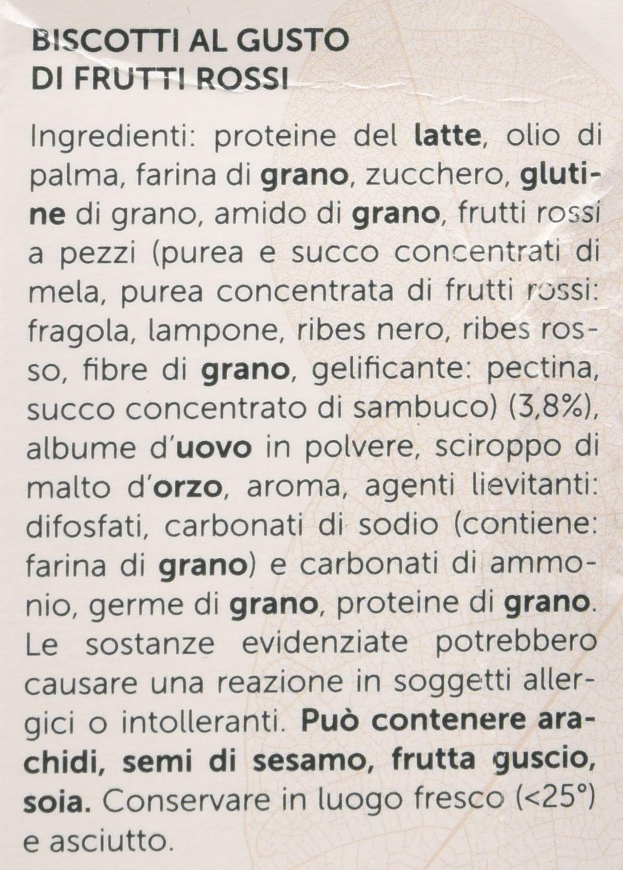 Gianluca Mech Tisanoreica Biscotti Frutti Rossi biscotti 150 g fibre