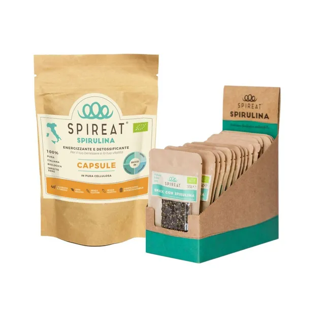 Spireat Percorsi Spirulina sport capsule proteine energia atleti