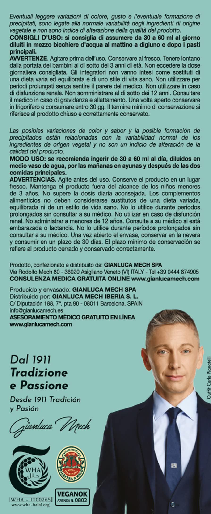 Gianluca Mech Decottopia Antartico integratore detox 500 ml