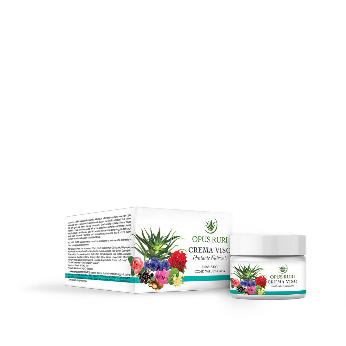 Opus Ruri Crema Viso 50 ml idratante nutriente aloe