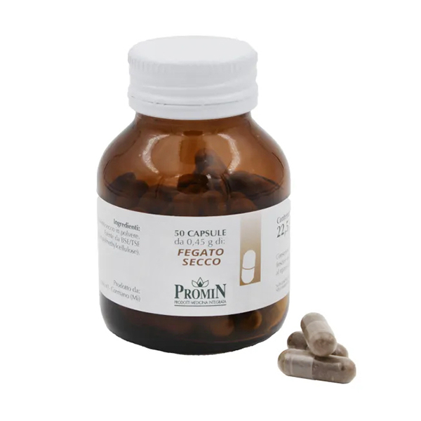 Promin Fegato Secco integratore capsule 50 capsule opoterapia
