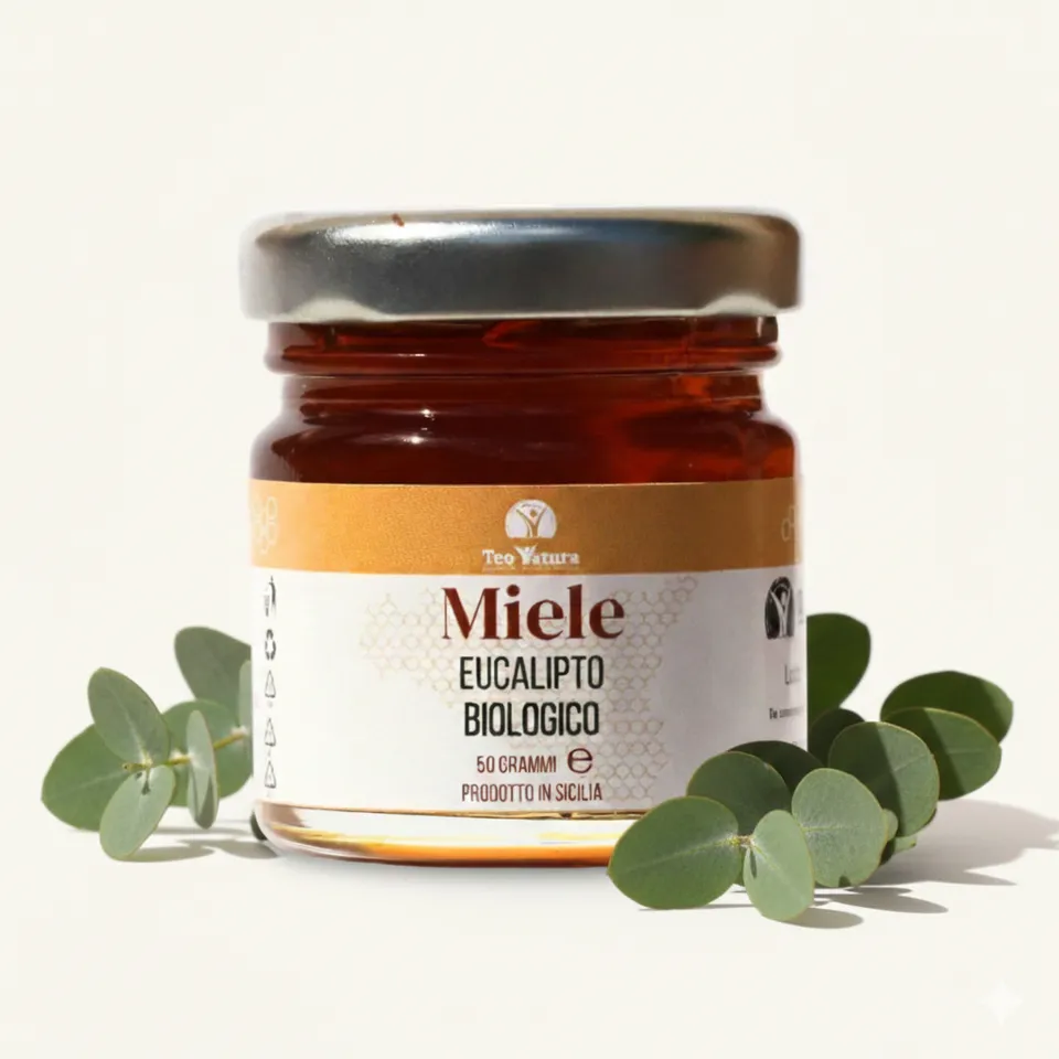 Teo Natura Miele Biologico Eucalipto 250g siciliano balsamico