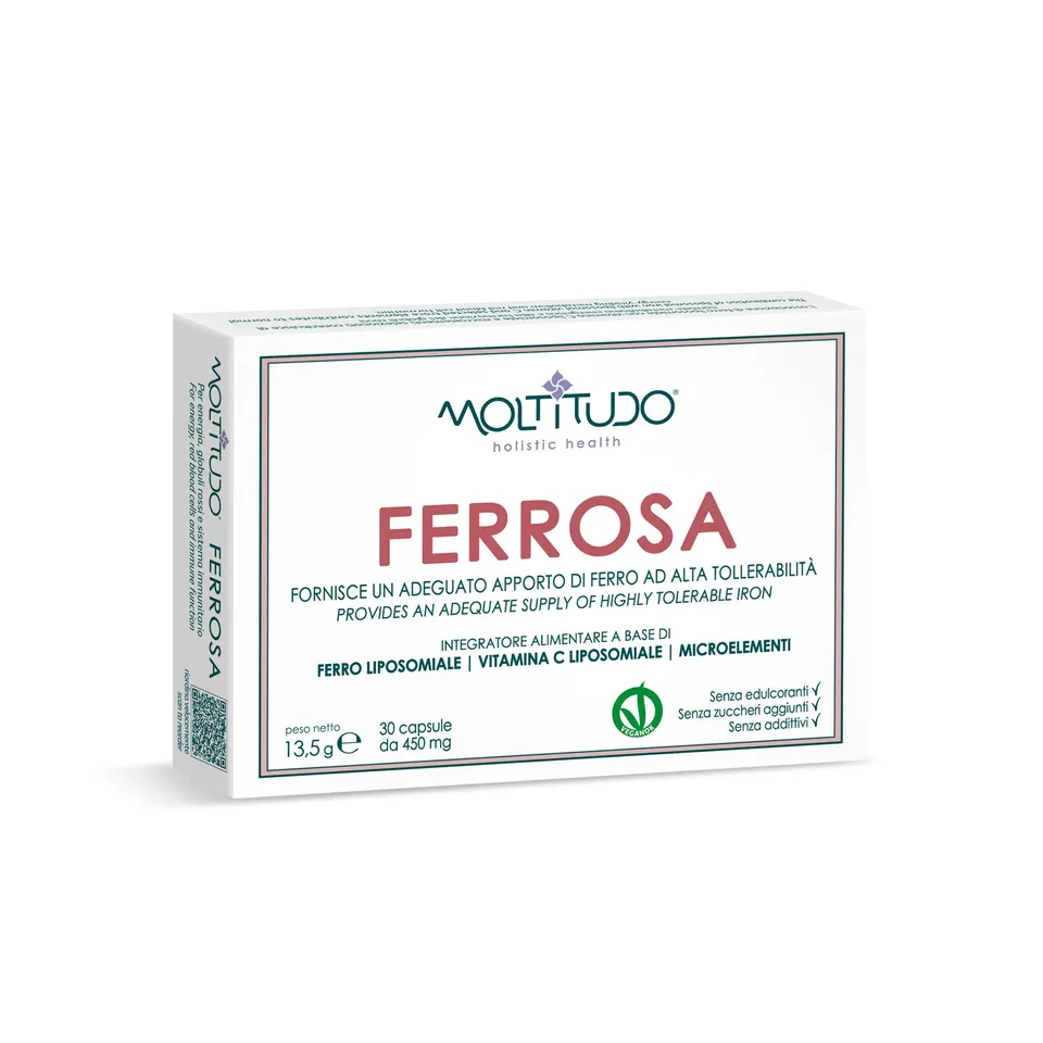 Moltitudo Ferrosa ferro liposomiale 30 capsule energia