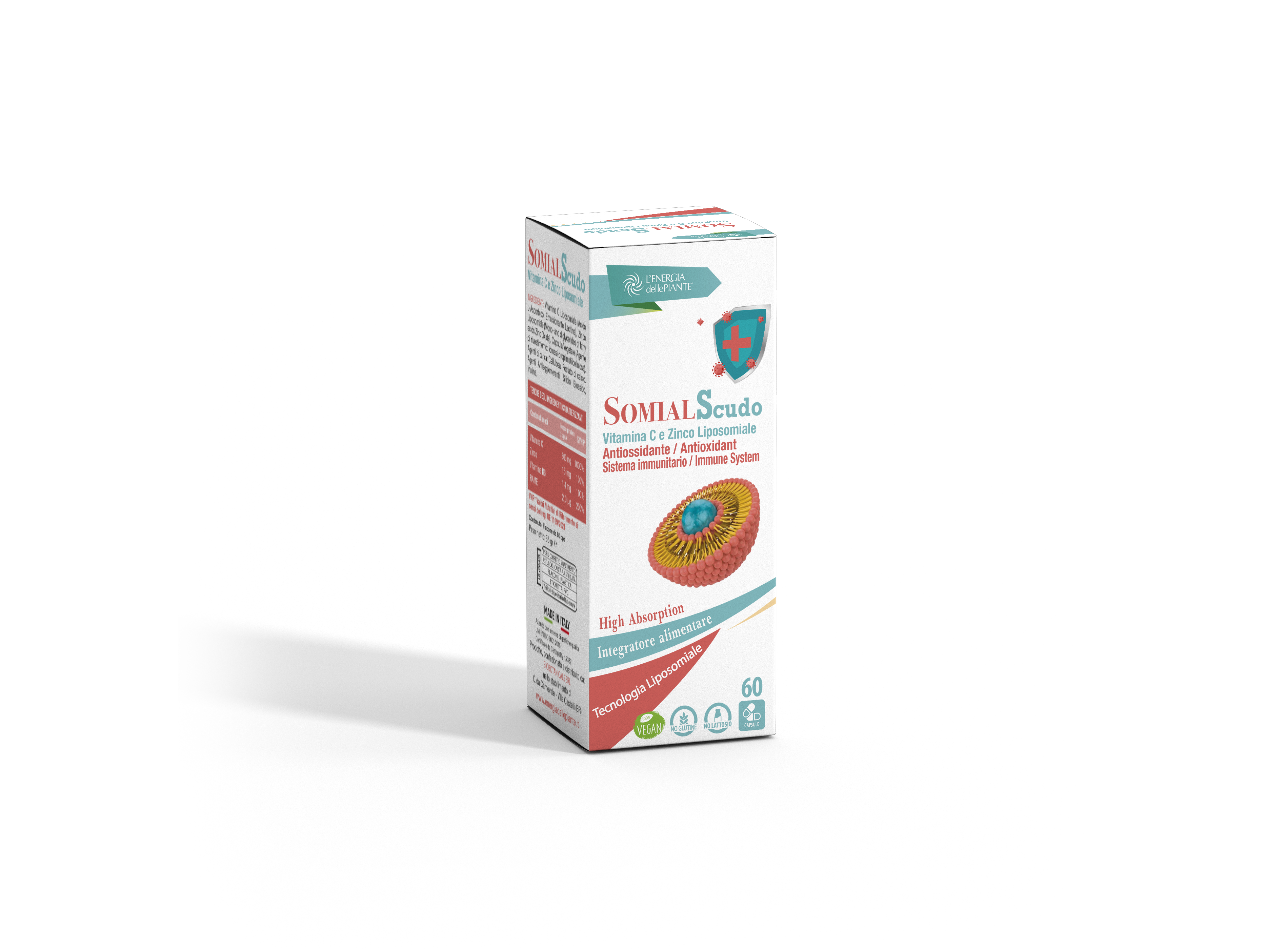 L'energia delle piante Somial Scudo integratore 60 capsule zinco