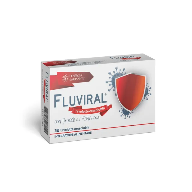 L'energia delle piante Fluviral tavolette 32 cpr propoli echinacea