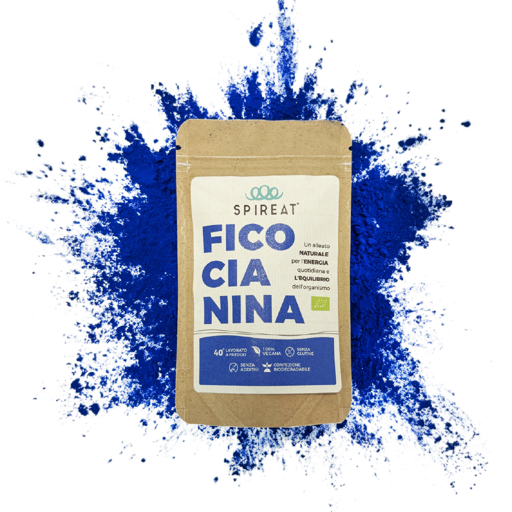 Spireat Ficocianina polvere blu estratto spirulina 20 g antiossidante