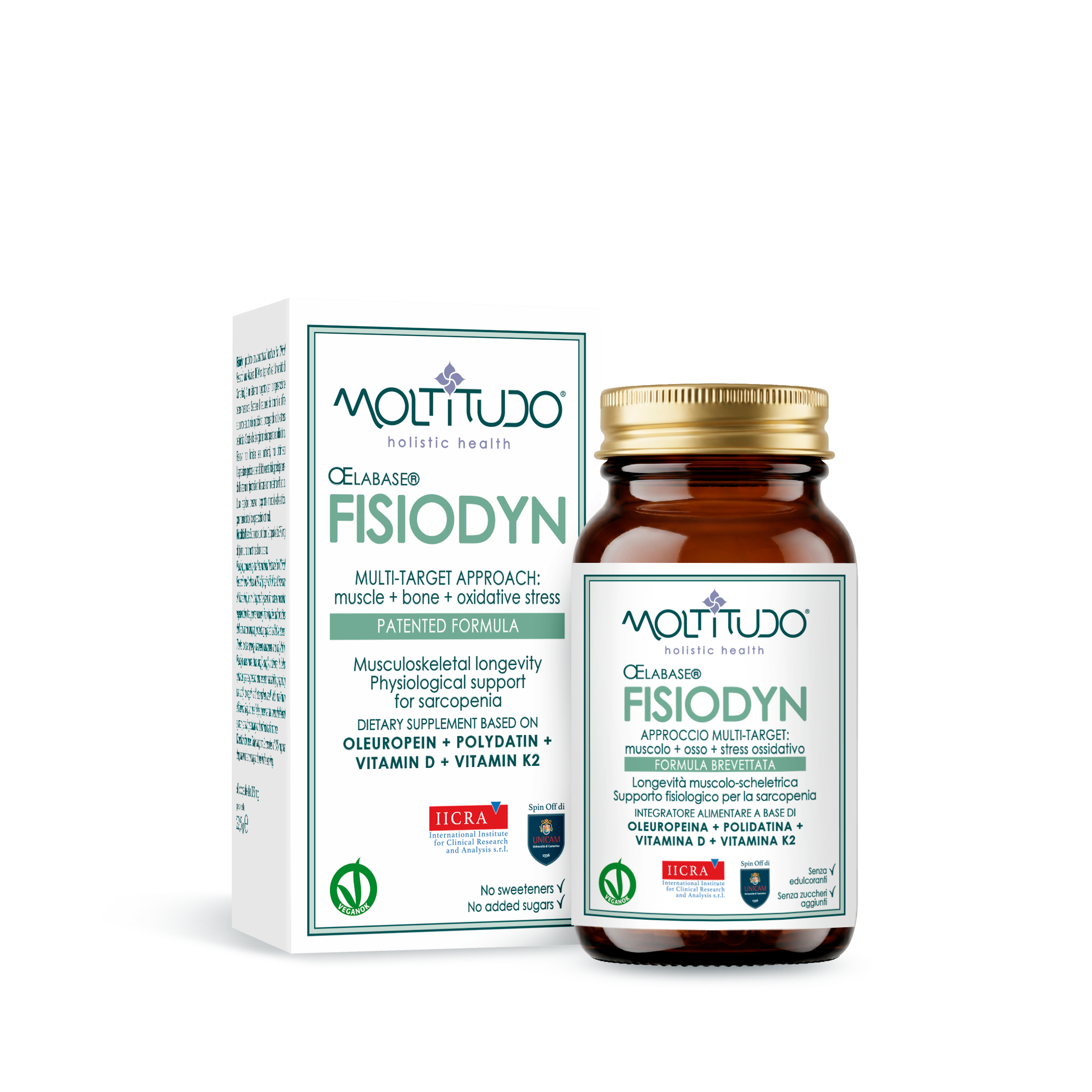 Moltitudo Fisiodyn Integratore Muscoli e Ossa 60 Capsule