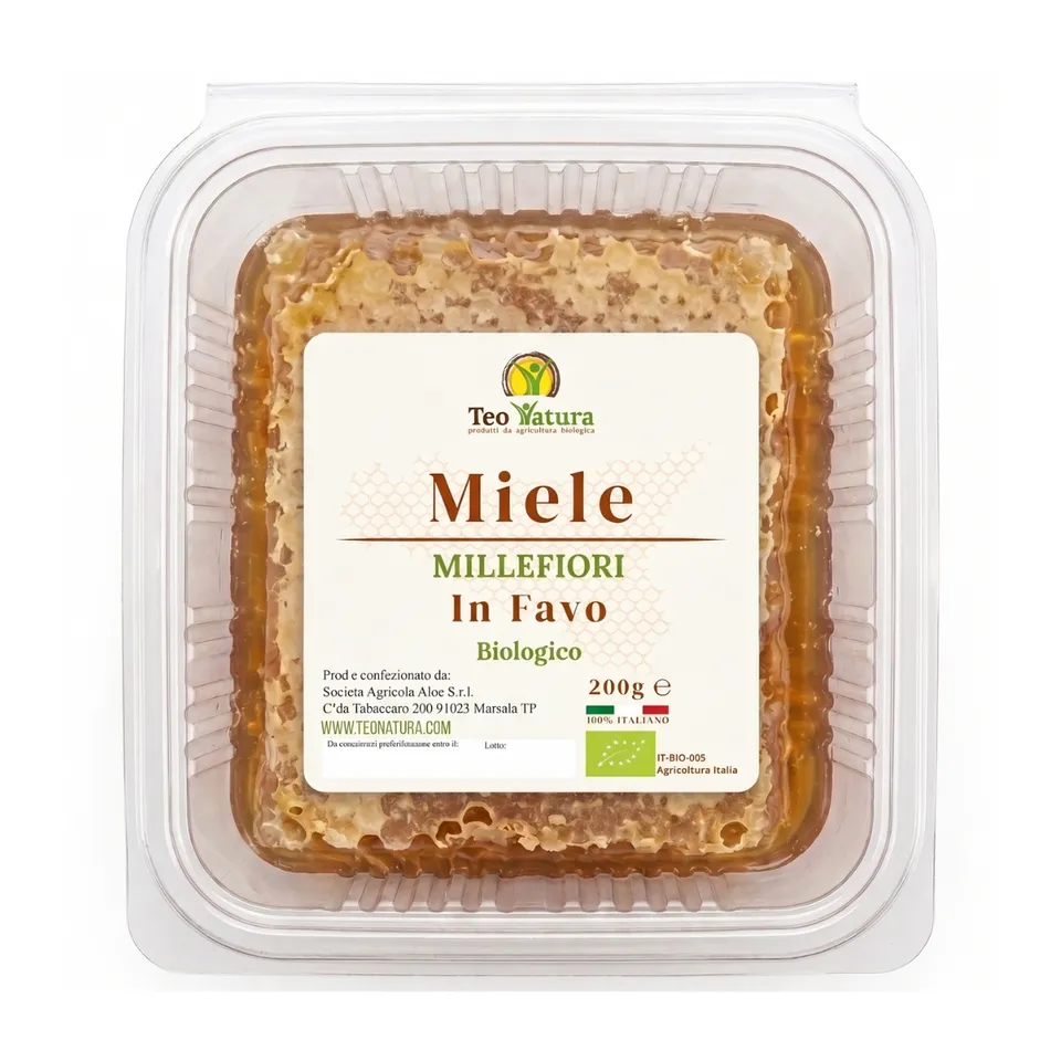 Teo Natura Miele Biologico millefiori in favo 200 g