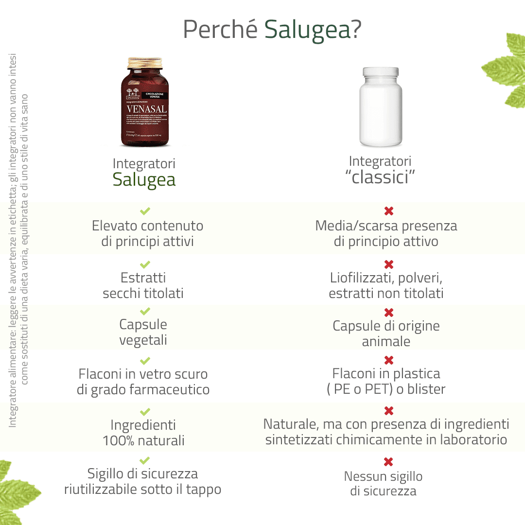 Salugea Venasal integratore vene 1 confezione circolazione