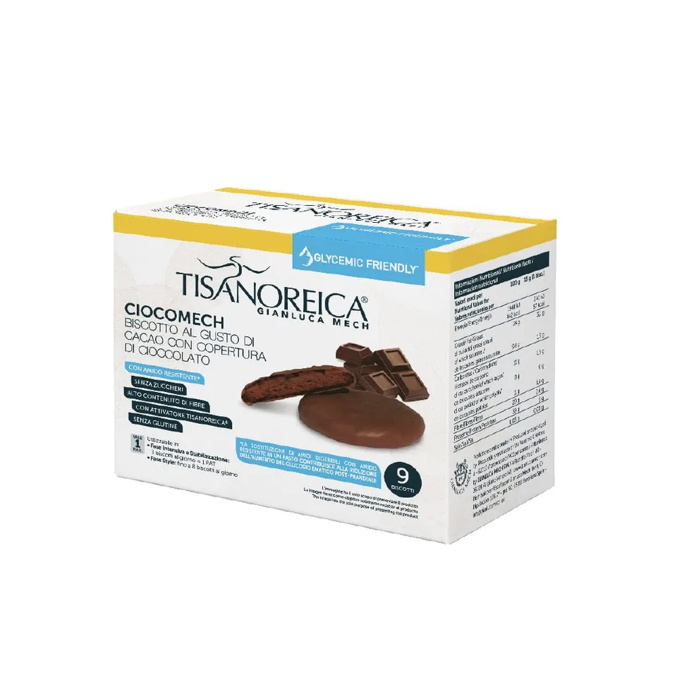 Gianluca Mech Tisanoreica Ciocomech Biscotti Cacao 117g fondente